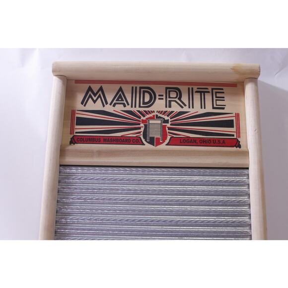 Maid-Rite, Handmade Washboard, Columbus Washboard co, Rustic Laundry - Picture 2 of 4